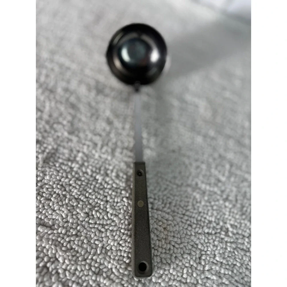 Vintage Ekco Forge Stainless Steel Ladle with Pour Spout USA Made Silver‎ Grey